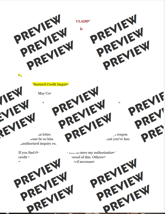 Inquiry Removal Letter 3