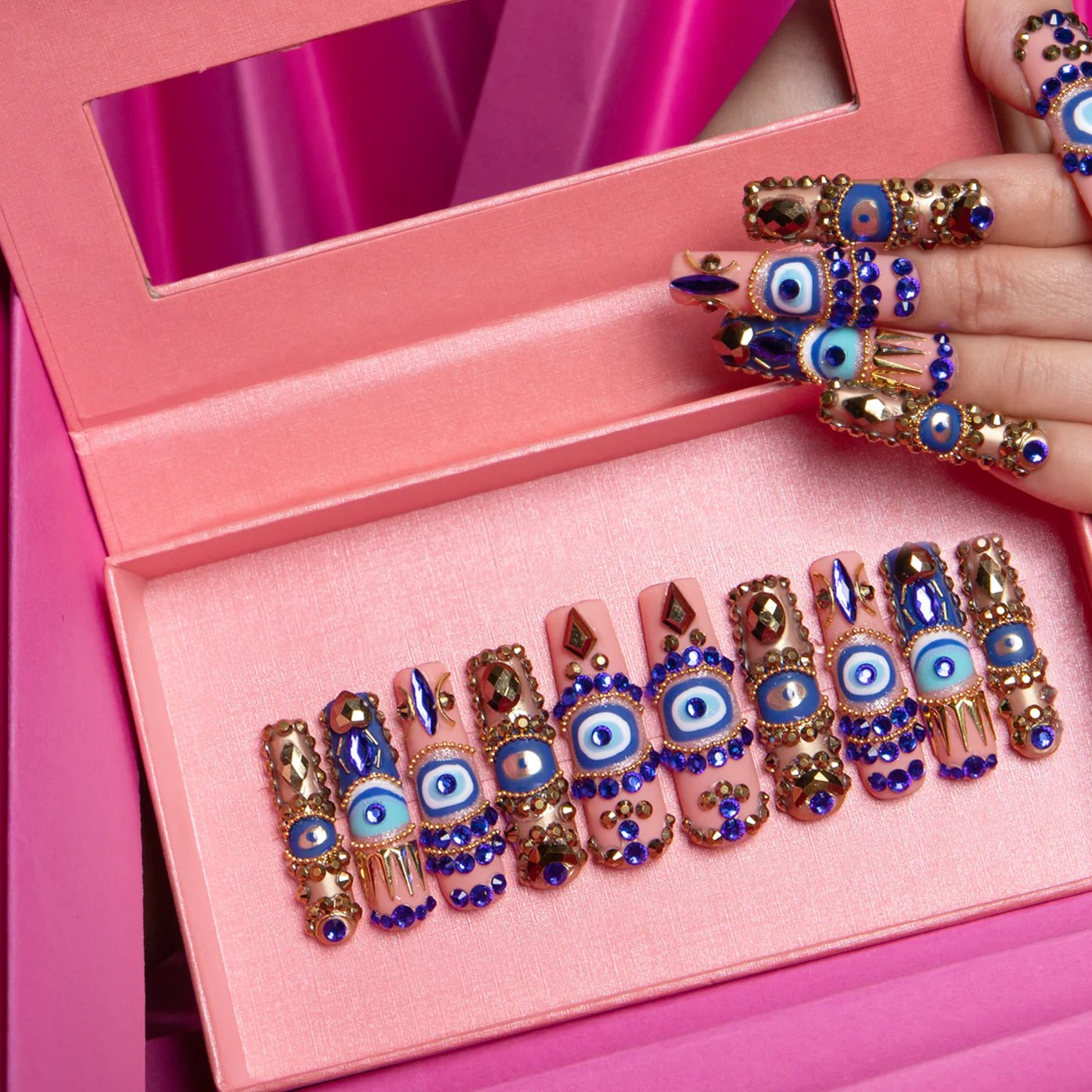 Spiritual Beacon Handmade Square Nails