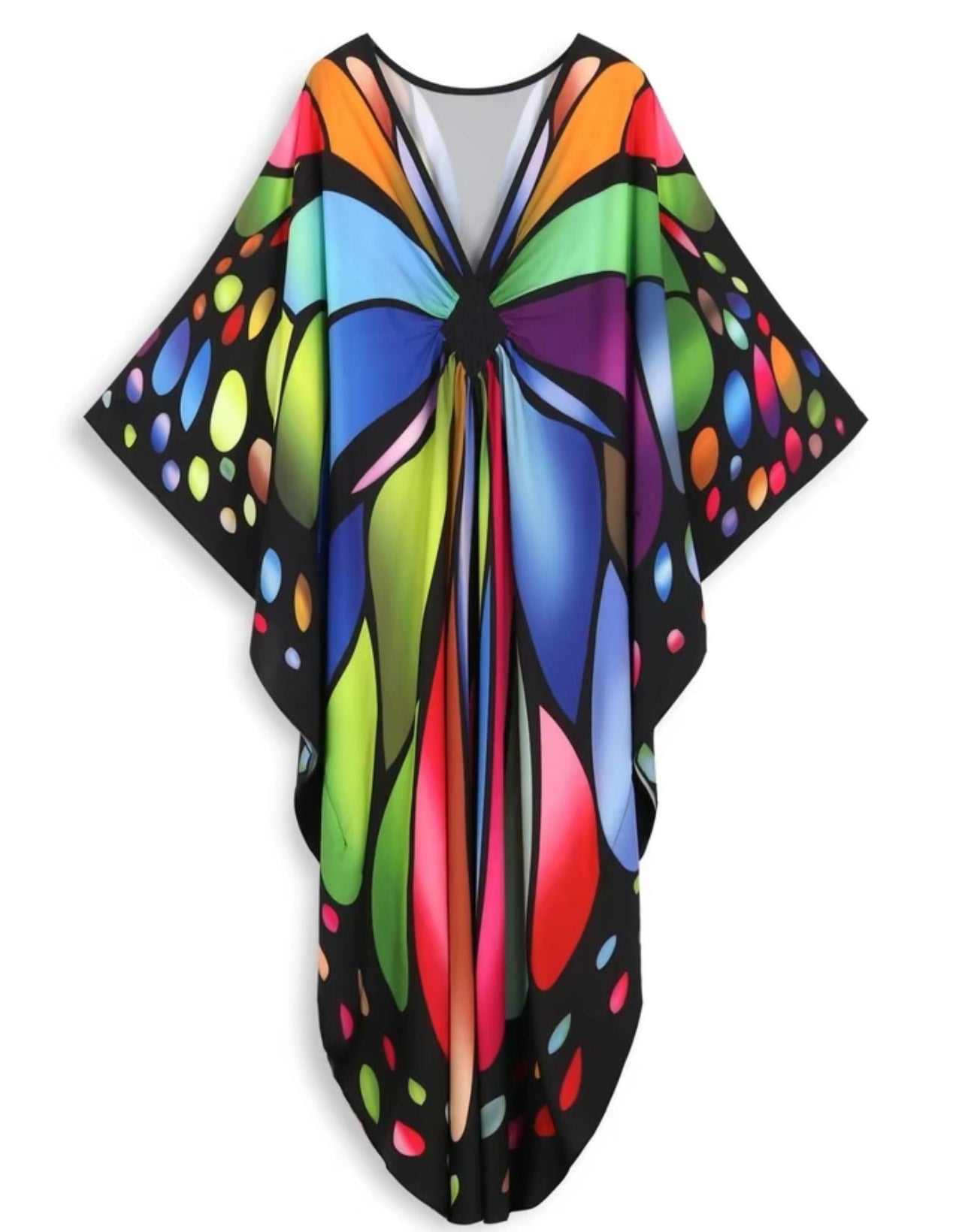 Butterfly Kaftan Dress