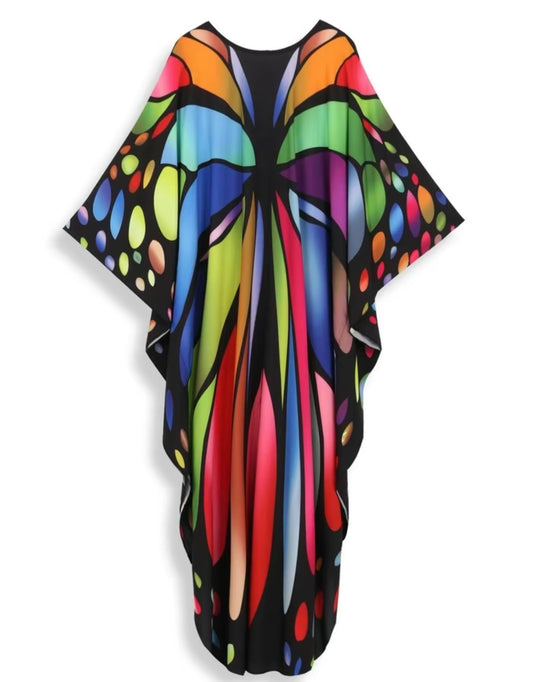 Butterfly Kaftan Dress