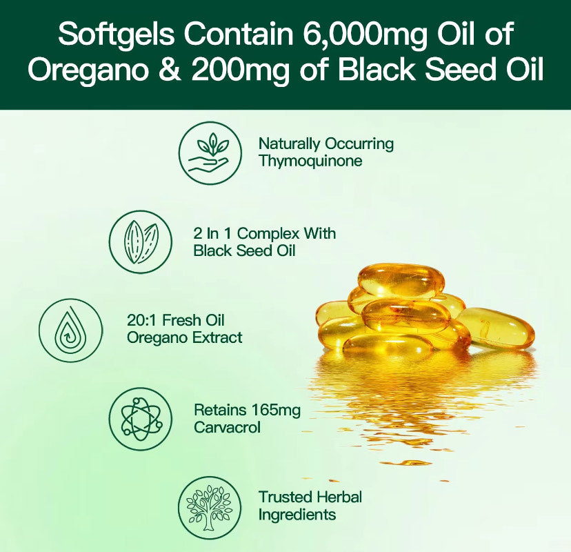 Oregano Oil Infused with Black Seed Oil