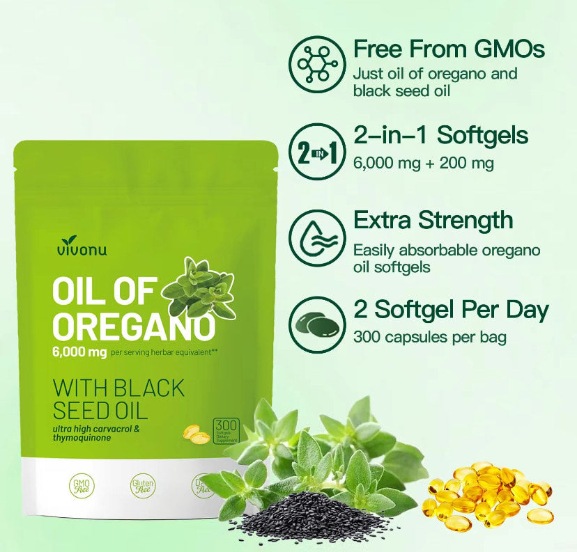 Oregano Oil Infused with Black Seed Oil