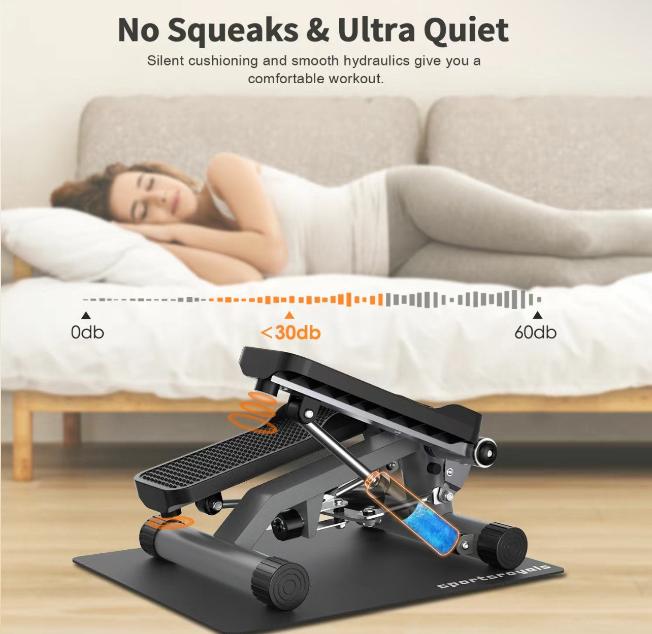 Twisting Stepper w/Resistance Bands