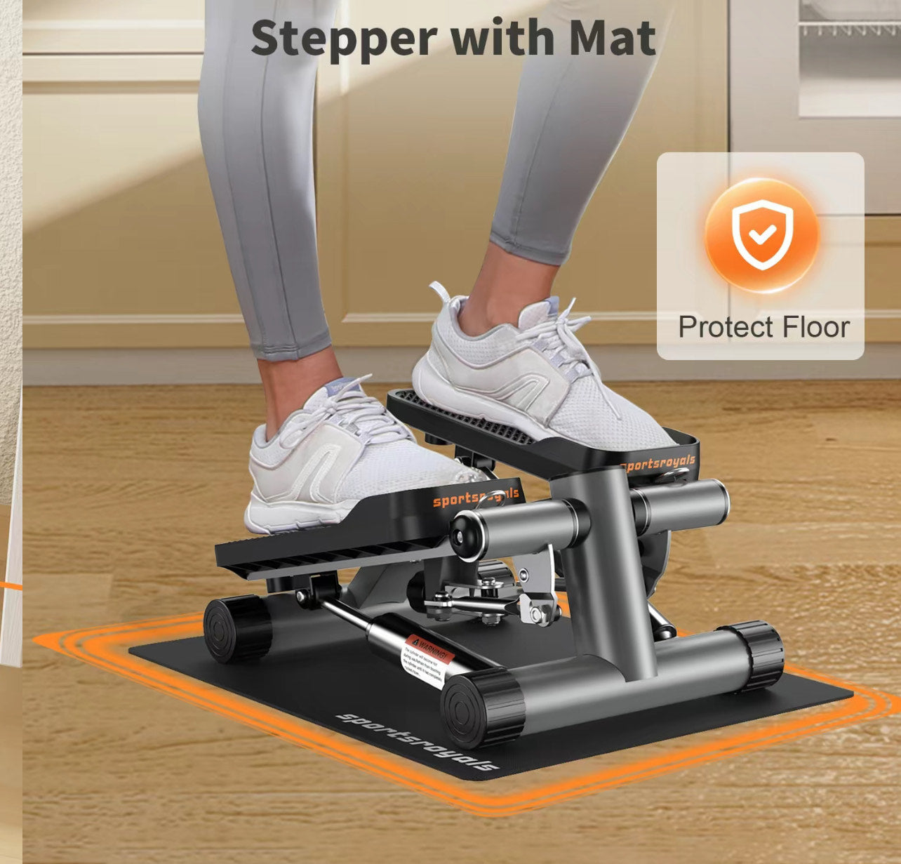 Twisting Stepper w/Resistance Bands