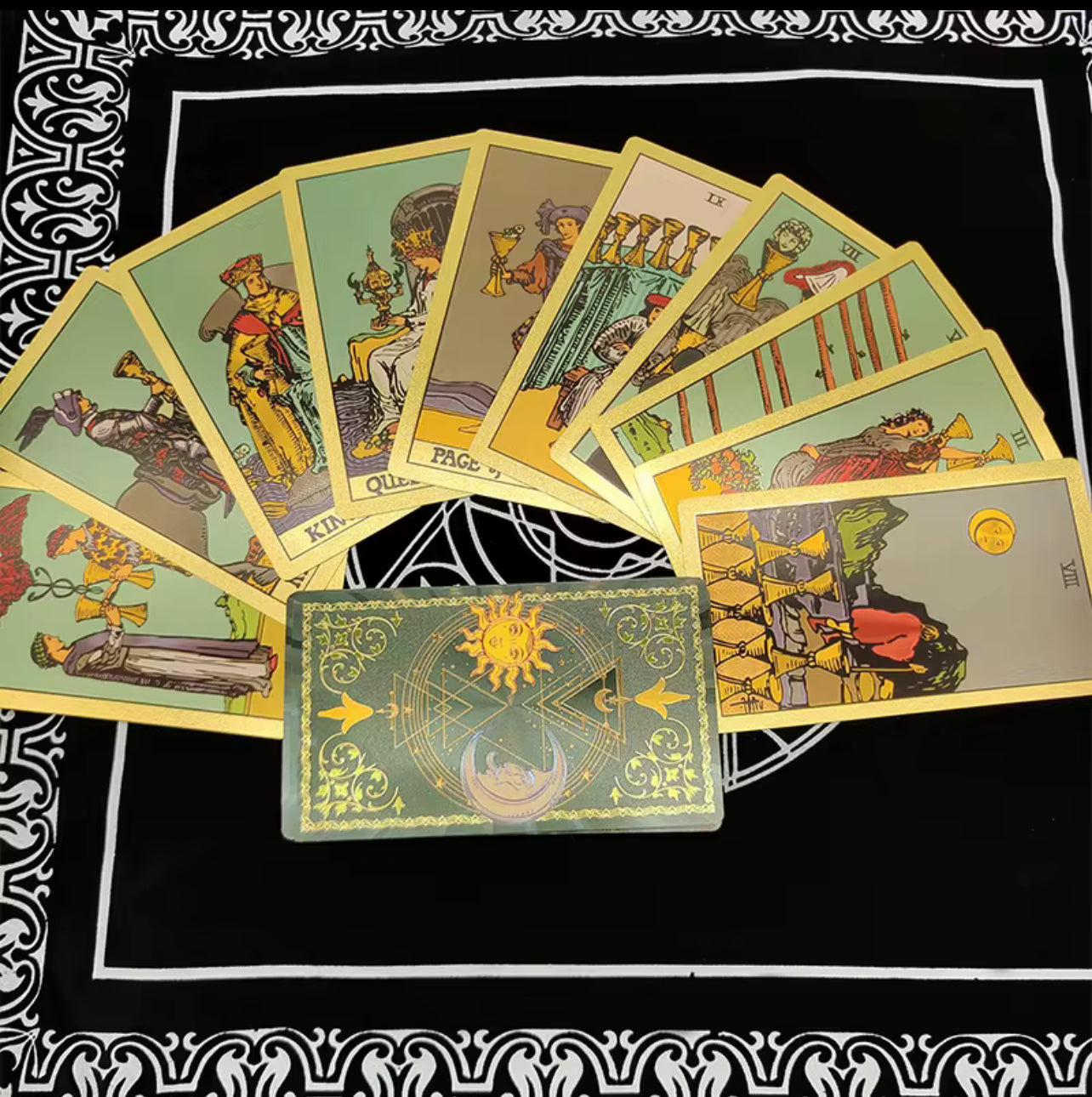Venusnii Gold Foil Tarot Cards