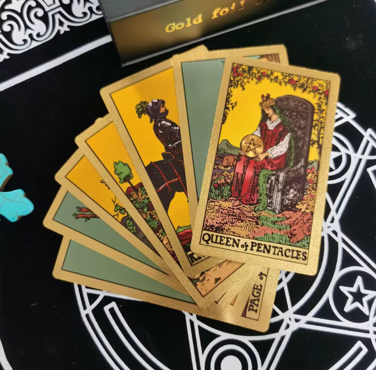 Venusnii Gold Foil Tarot Cards