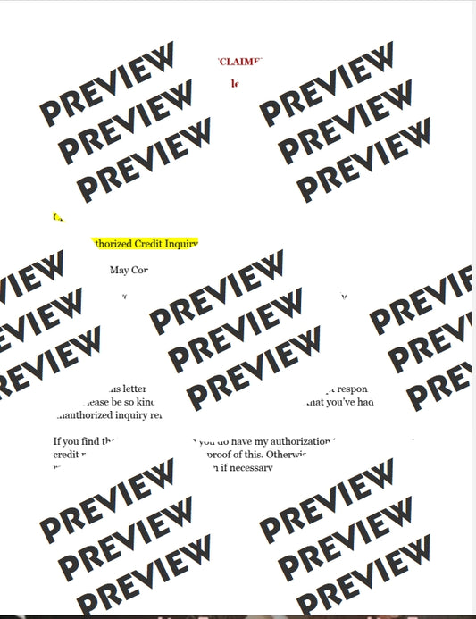 Inquiry Removal Letter 3