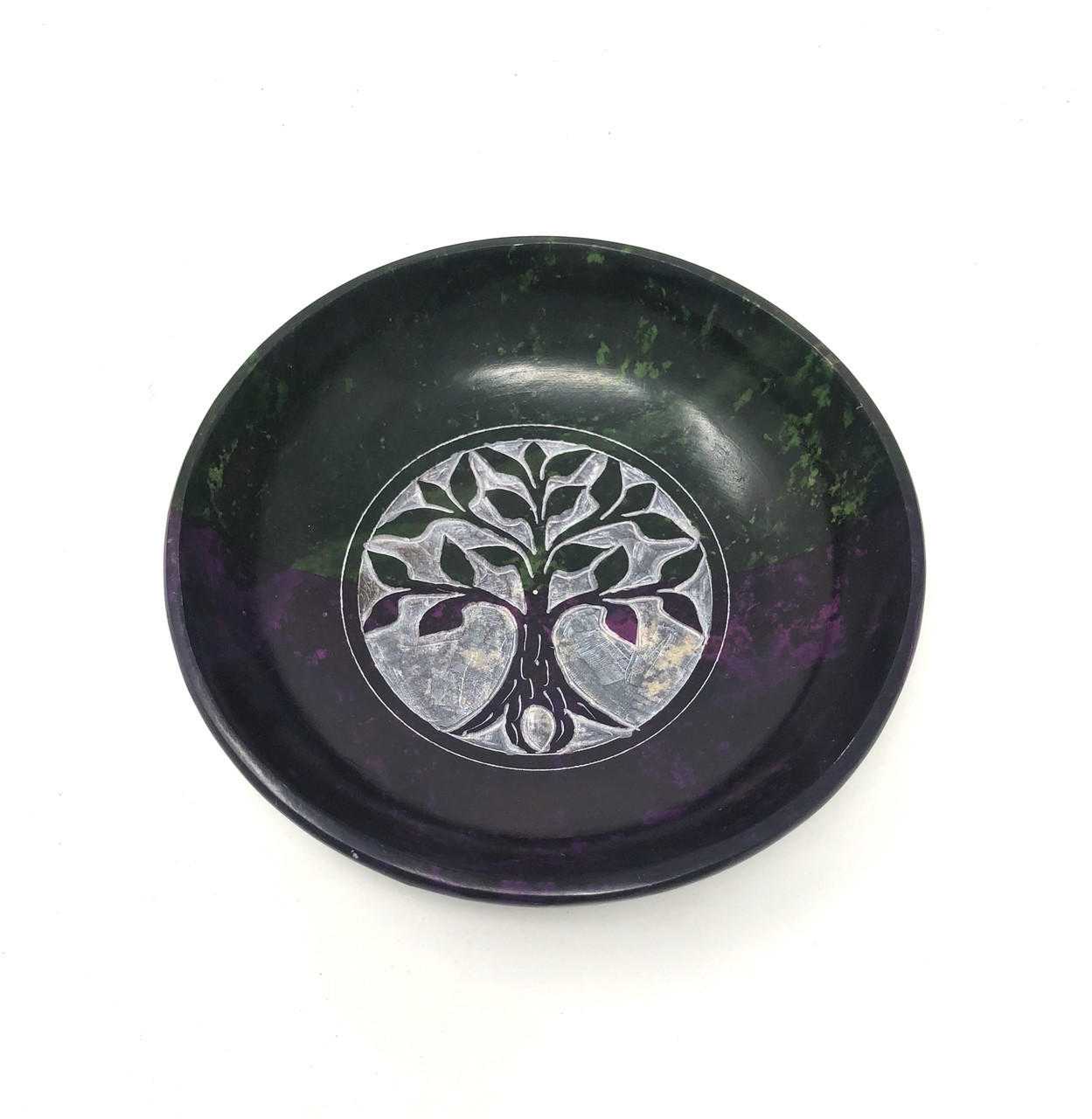 Tree of Life Soapstone Bowl