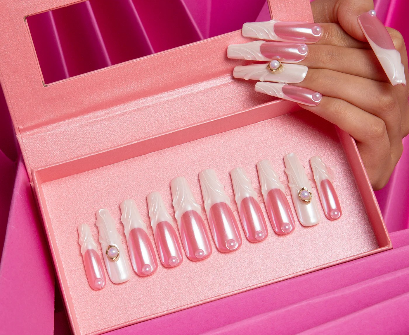 The White Handmade Coffin Nails